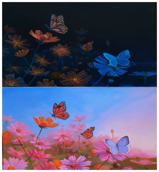 Diptych “The World of a Butterfly”