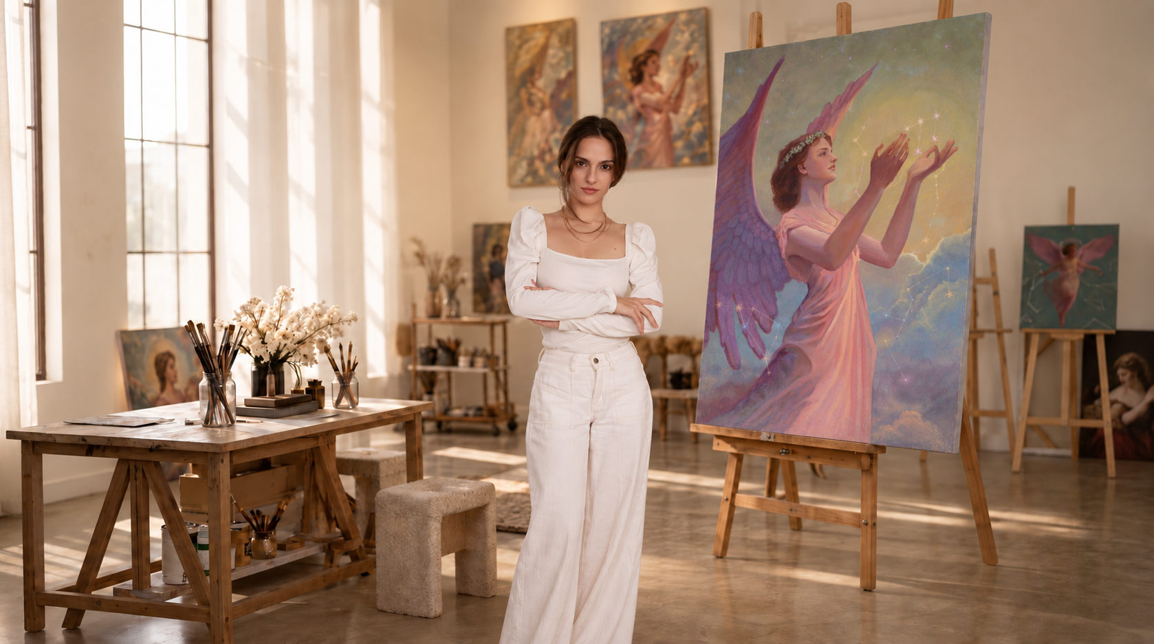 An artist’s studio